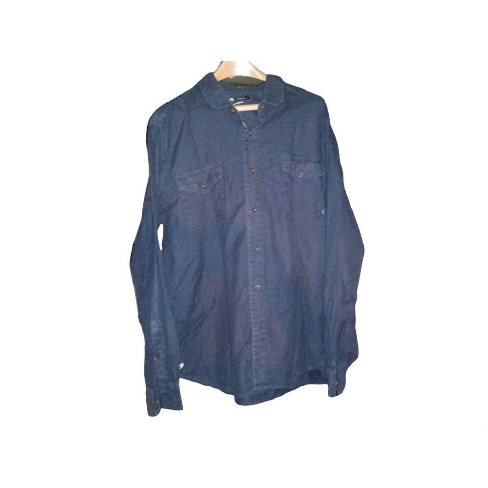 Nike SB Button-Up Long Sleeve Shirt Black Mens XL